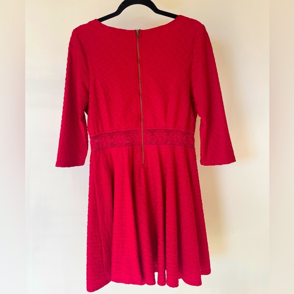 XL American Rag red 3/4 sleeve dress - Picture 2 of 3